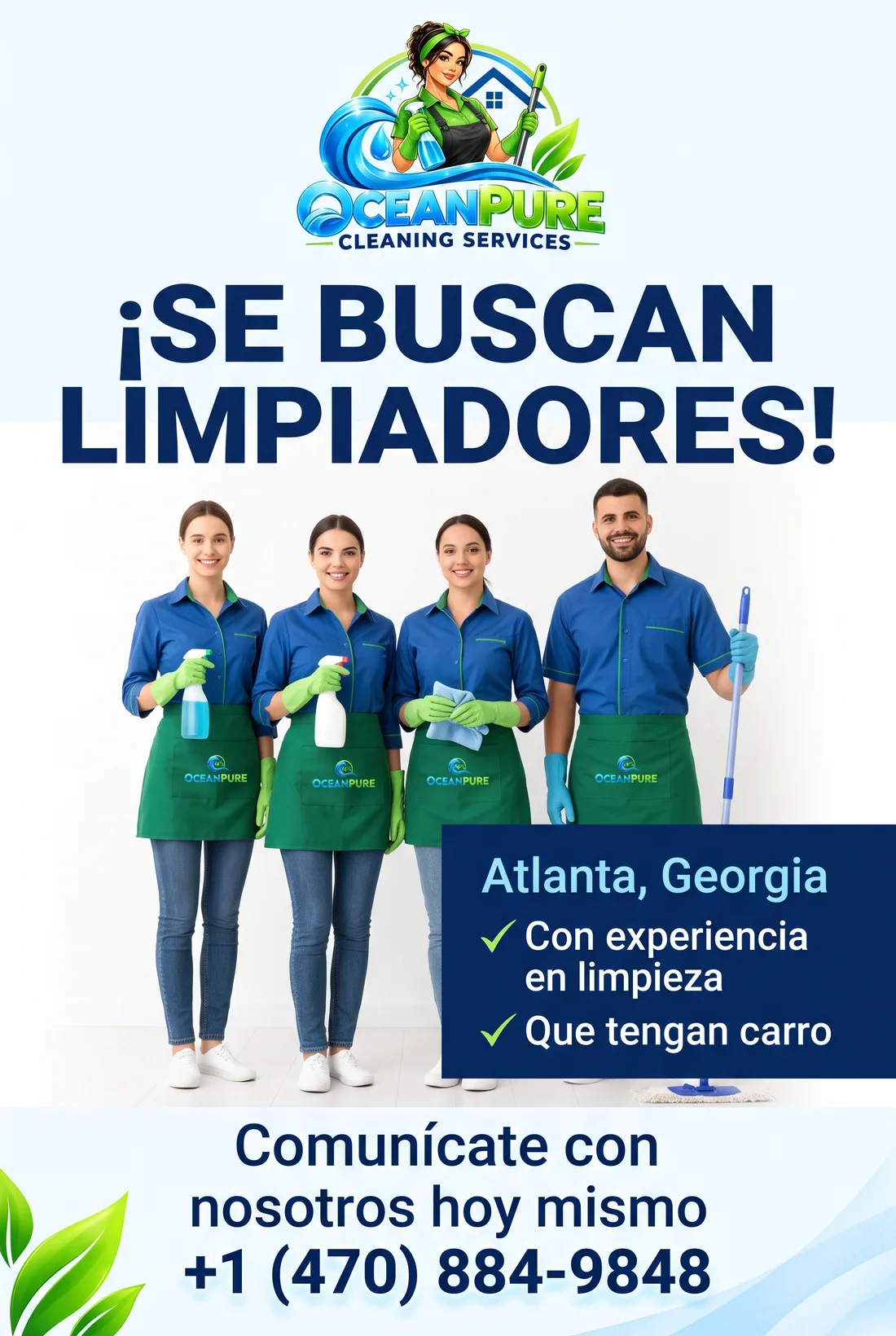 OceanPure cleaning team